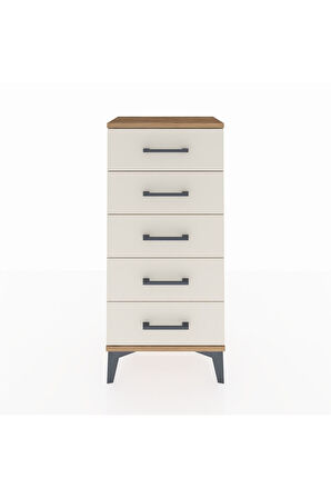 Arges Komodin 5 Çekmeceli 44x30x96 Çam-Aytaşı