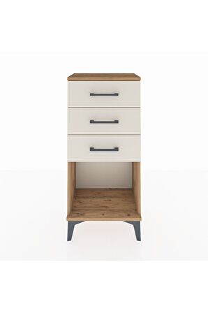 Arges Komodin 3 Çekmeceli 44x30x96 Çam-Aytaşı
