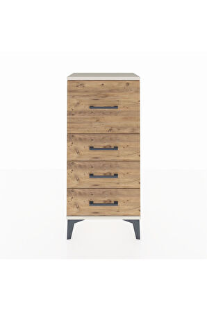 Arges Komodin 4 Çekmeceli 44x30x96 Aytaşı-Çam