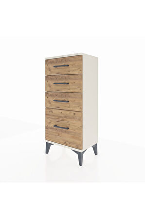 Arges Komodin 4 Çekmeceli 44x30x96 Aytaşı-Çam