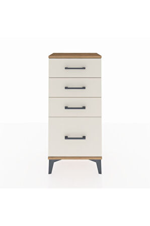 Arges Komodin 4 Çekmeceli 44x30x96 Çam-Aytaşı