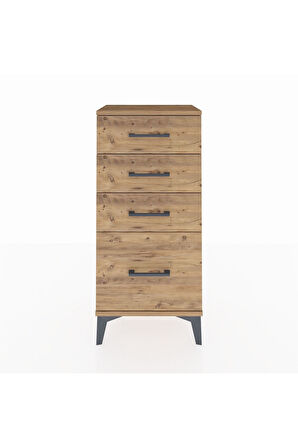 Arges Komodin 4 Çekmeceli 44x30x96 Çam-Çam