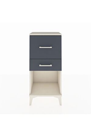 Arges Komodin 2 Çekmeceli 44x30x96 Aytaşı-Antrasit