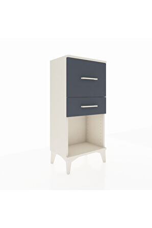 Arges Komodin 2 Çekmeceli 44x30x96 Aytaşı-Antrasit