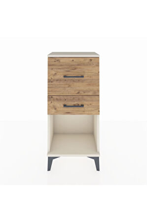 Arges Komodin 2 Çekmeceli 44x30x96 Aytaşı-Çam