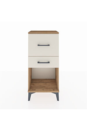 Arges Komodin 2 Çekmeceli 44x30x96 Çam-Aytaşı