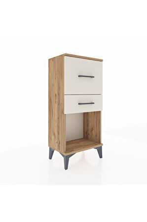 Arges Komodin 2 Çekmeceli 44x30x96 Çam-Aytaşı