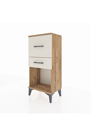 Arges Komodin 2 Çekmeceli 44x30x96 Çam-Aytaşı