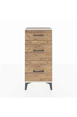 Arges Komodin 3 Çekmeceli 44x30x96 Aytaşı-Çam