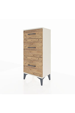 Arges Komodin 3 Çekmeceli 44x30x96 Aytaşı-Çam