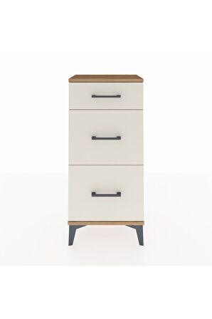 Arges Komodin 3 Çekmeceli 44x30x96 Çam-Aytaşı