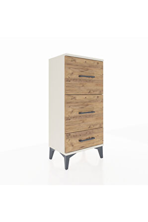 Arges Komodin 3 Çekmeceli 44x30x96 Aytaşı-Çam