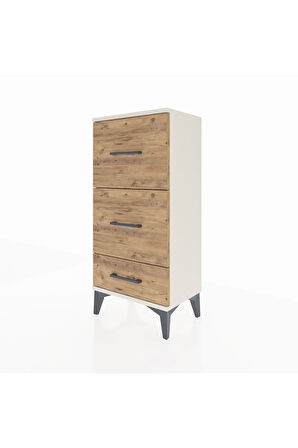 Arges Komodin 3 Çekmeceli 44x30x96 Aytaşı-Çam