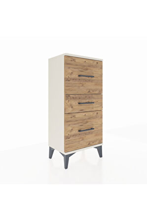 Arges Komodin 3 Çekmeceli 44x30x96 Aytaşı-Çam