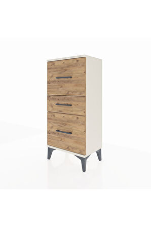 Arges Komodin 3 Çekmeceli 44x30x96 Aytaşı-Çam