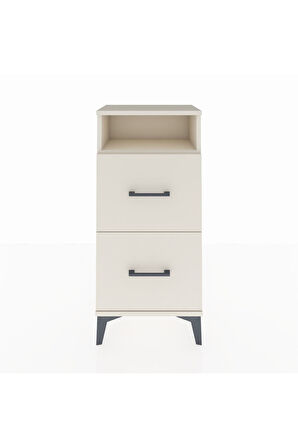 Arges Komodin Tek Raflı 2 Çekmeceli 44x30x96 Aytaşı-Aytaşı