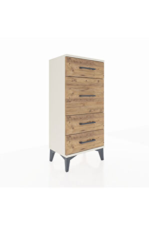 Arges Komodin 4 Çekmeceli 44x30x96 Aytaşı-Çam