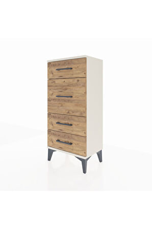 Arges Komodin 4 Çekmeceli 44x30x96 Aytaşı-Çam