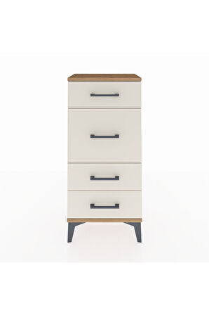 Arges Komodin 4 Çekmeceli 44x30x96 Çam-Aytaşı