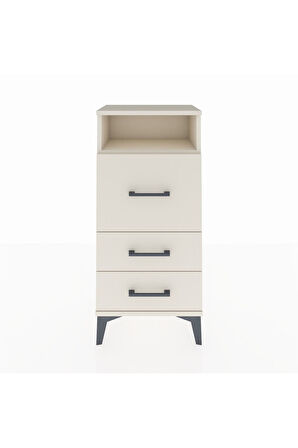 Arges Komodin Tek Raflı 3 Çekmeceli 44x30x96 Aytaşı-Aytaşı