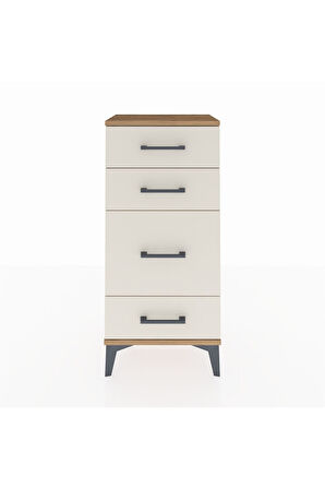 Arges Komodin 4 Çekmeceli 44x30x96 Çam-Aytaşı
