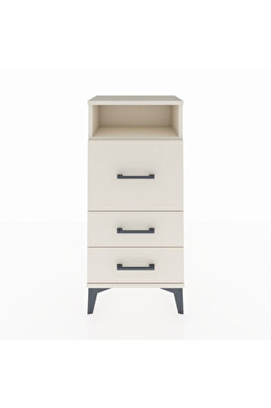 Arges Komodin Tek Raflı 3 Çekmeceli 44x30x96 Aytaşı-Aytaşı