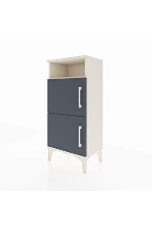 Arges Komodin Tek Raflı 2 Kapaklı 44x30x96 Aytaşı-Antrasit