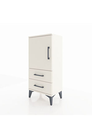 Arges Komodin 2 Raflı 2 Çekmeceli Tek Kapaklı 44x30x96 Aytaşı-Aytaşı
