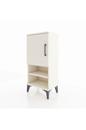 Arges Komodin 3 Raflı Tek Kapaklı 44x30x96 Aytaşı-Aytaşı