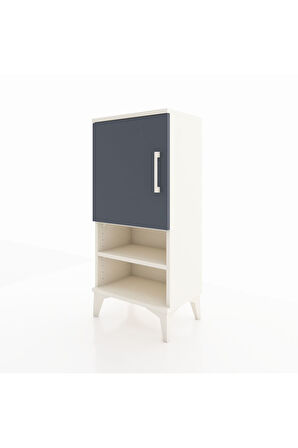 Arges Komodin 3 Raflı Tek Kapaklı 44x30x96 Aytaşı-Antrasit
