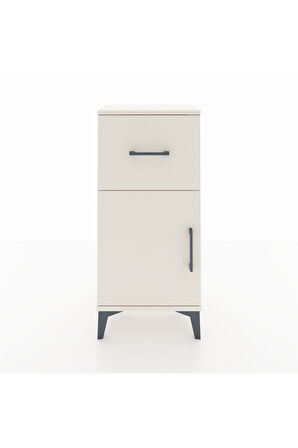 Arges Komodin Tek Raflı Tek Çekmeceli Tek Kapaklı 44x30x96 Aytaşı-Aytaşı