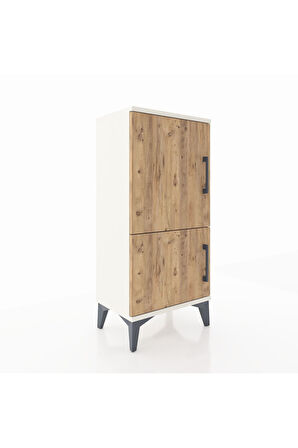 Arges Komodin 3 Raflı 2 Kapaklı 44x30x96 Aytaşı-Çam