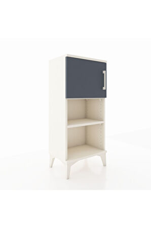 Arges Komodin 2 Raflı Tek Kapaklı 44x30x96 Aytaşı-Antrasit