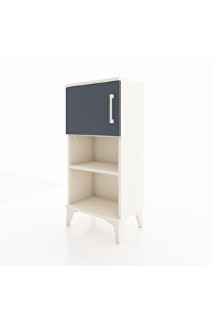 Arges Komodin 2 Raflı Tek Kapaklı 44x30x96 Aytaşı-Antrasit