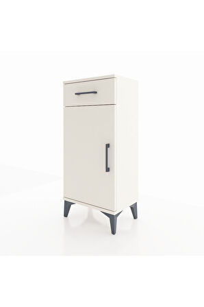 Arges Komodin 2 Raflı Tek Çekmeceli Tek Kapaklı 44x30x96 Aytaşı-Aytaşı