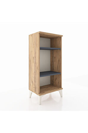 Arges Komodin 2 Raflı 44x30x96 Çam-Antrasit