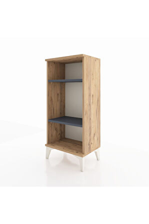 Arges Komodin 2 Raflı 44x30x96 Çam-Antrasit