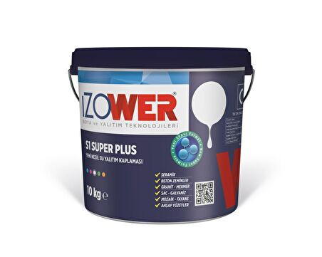 izower S1 Süper Plus Su Yalıtım Kaplaması (BEYAZ) – 10 Kg