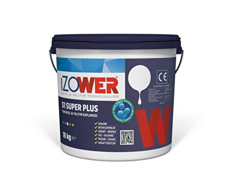 izower S1 Süper Plus Su Yalıtım Kaplaması (BEYAZ) – 18 Kg