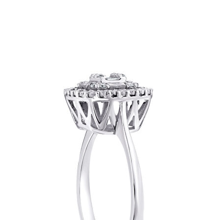 0.12 Karat Baget Pırlanta Yüzük