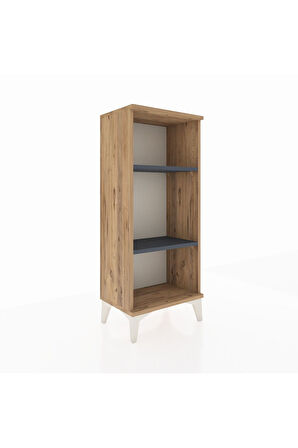 Arges Komodin 2 Raflı 44x30x106 Çam-Antrasit