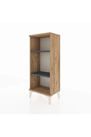 Arges Komodin 2 Raflı 44x30x106 Çam-Antrasit