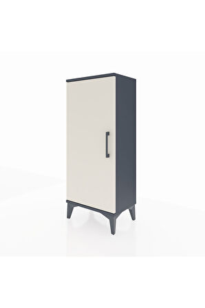 Arges Komodin Tek Kapaklı 44x30x106 Antrasit-Aytaşı