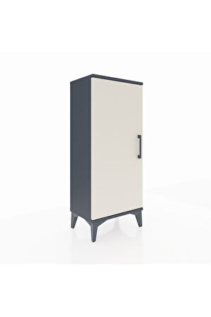 Arges Komodin 2 Raflı Tek Kapaklı 44x30x106 Antrasit-Aytaşı