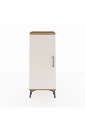 Arges Komodin 2 Raflı Tek Kapaklı 44x30x106 Çam-Aytaşı