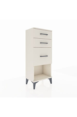 Arges Komodin 3 Çekmeceli 44x30x106 Aytaşı-Aytaşı