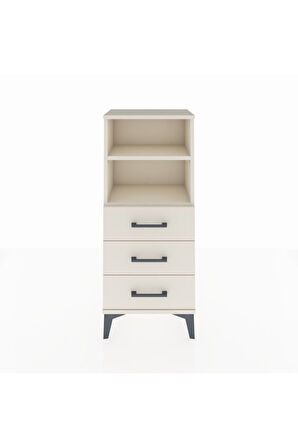 Arges Komodin 2 Raflı 3 Çekmeceli 44x30x106 Aytaşı-Aytaşı
