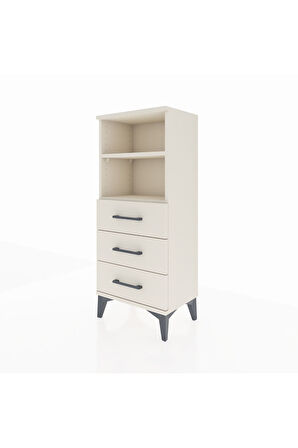 Arges Komodin 2 Raflı 3 Çekmeceli 44x30x106 Aytaşı-Aytaşı