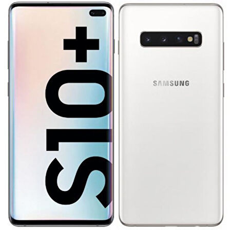 Samsung Galaxy S10+ Plus 128 GB Beyaz  Cep Telefonu ( Teşhir-Outlet )