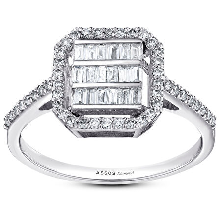 0.40 Karat Baget Pırlanta Yüzük